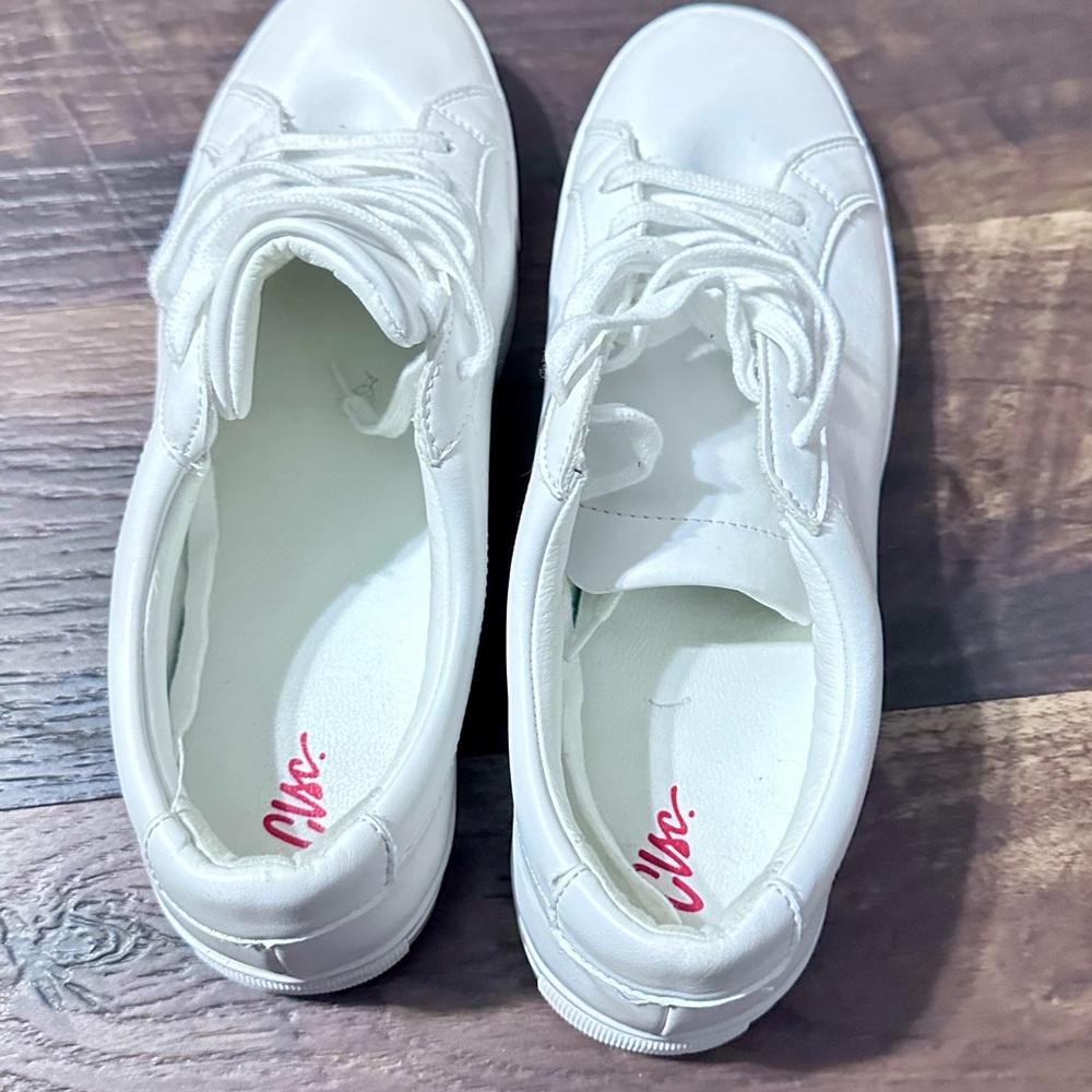 White Slip-On Sneakers with Textured Fabric